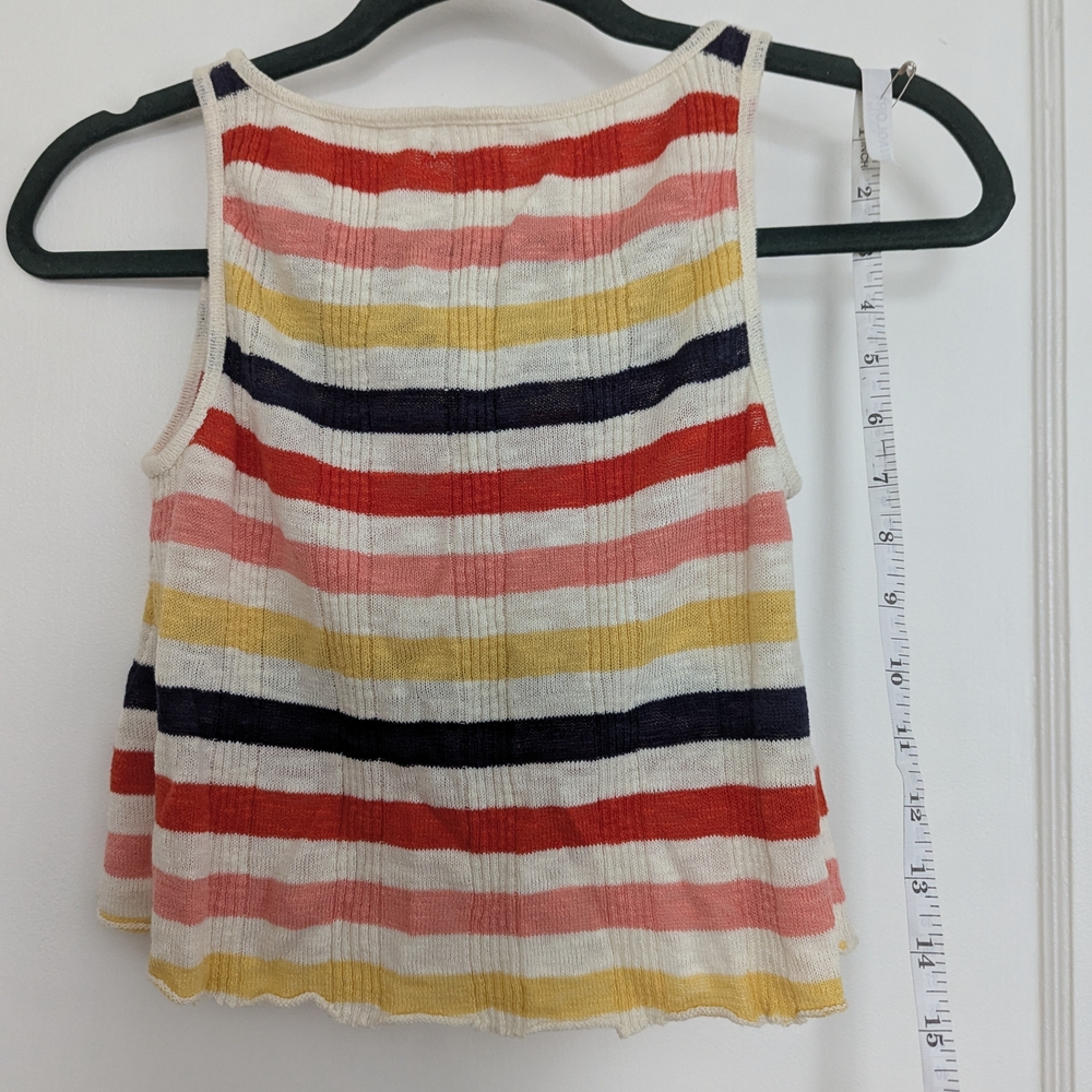 Striped Multicolor Crop Top - Picture 3 of 5